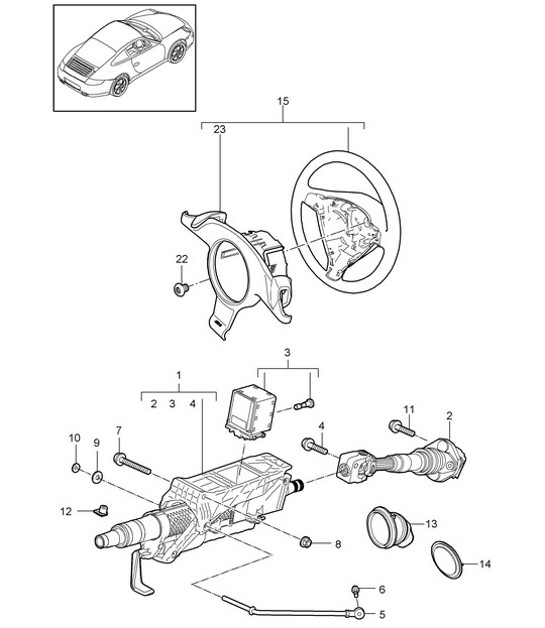 Diagram 403-004 Porsche Cayenne Coupe Turbo S E-Hybrid V8 4.0L 550CV 