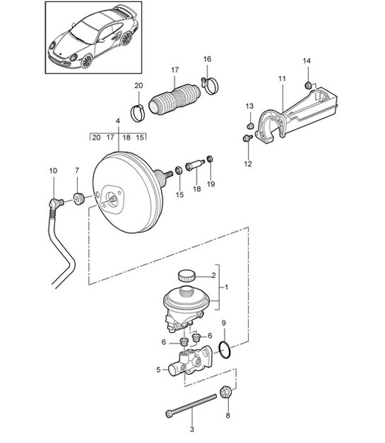 Diagram 604-000 Porsche Cayenne S 4.5L V8 2003>> Wheels, Brakes