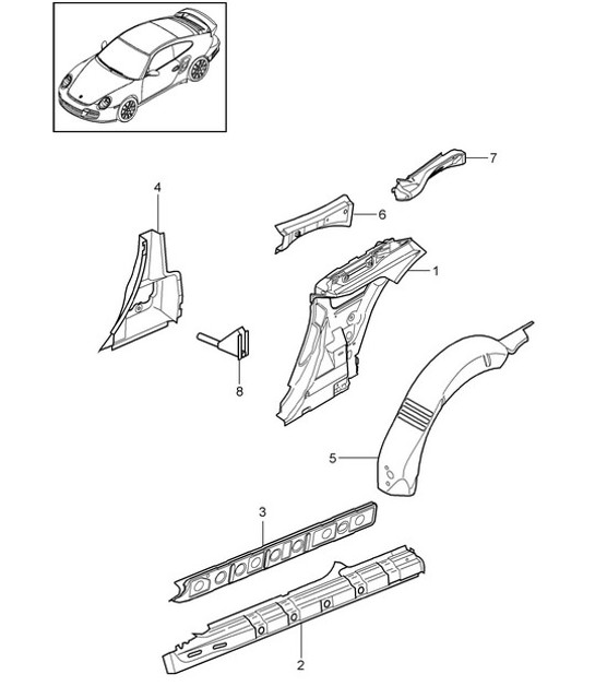 Diagram 801-060 Porsche 996 GT3 MKII 2003>> Body