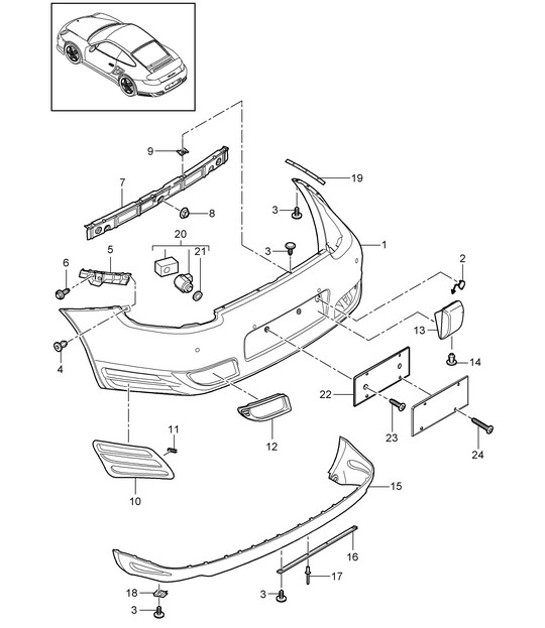 Diagram 802-005 Porsche Cayenne Turbo 4.5L 2003>> Body