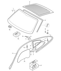 Vitrage 997.2 Turbo / GT2 RS 2010-13 Vitrage 997.2 Turbo / GT2 RS 2010-13