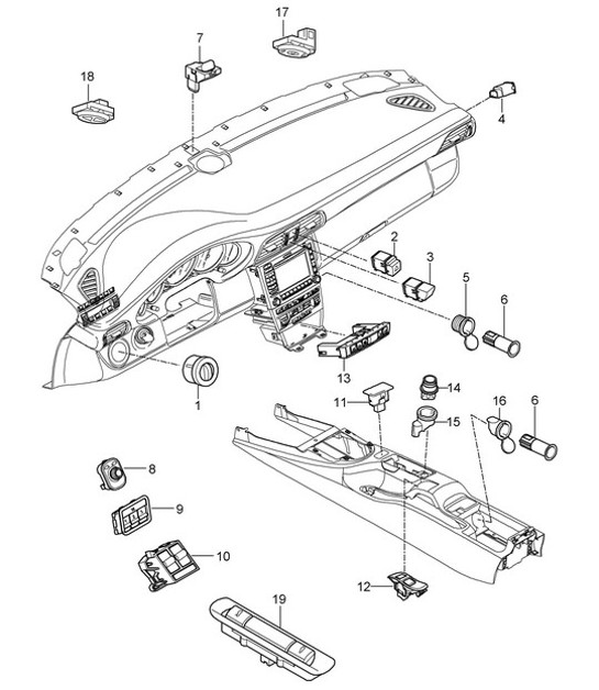 Diagram 903-005 Porsche 997 MKII Turbo 2009>> Materiale elettrico