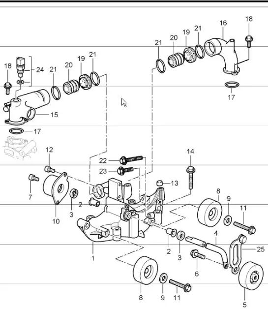 Diagram 101-15 Porsche Cayenne S Coupé V8 4.0L 474Hp 