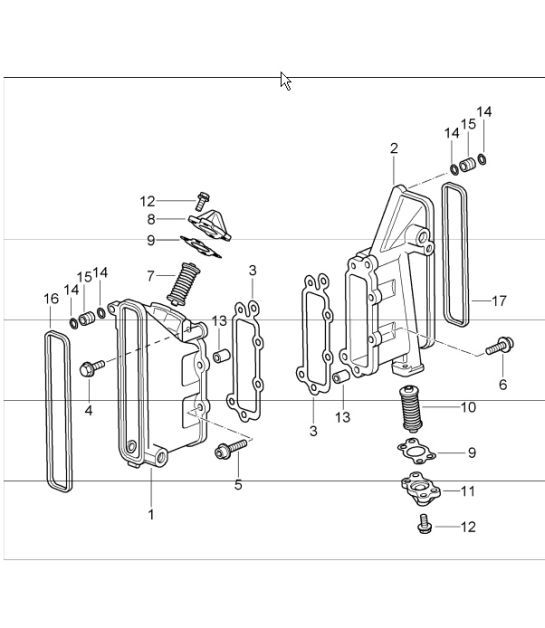 Diagram 103-05 Porsche Macan GTS Petrol 3.0L V6 360Bhp Engine