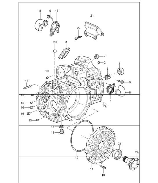 Diagram 302-02 Porsche Cayenne Coupe S V6 2.9L Benzine 440 pk 