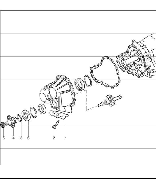 tiptronic: all-wheel driving mechanism for 997.1 TURBO A97.50 2007-09