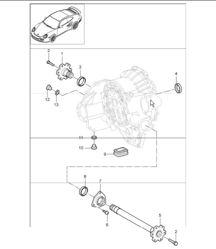 tiptronic: differential for 997.1 TURBO A97.50 2007-09