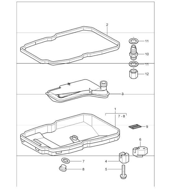 Diagram 340-01 Porsche 928S2 4.7L 1984-86 