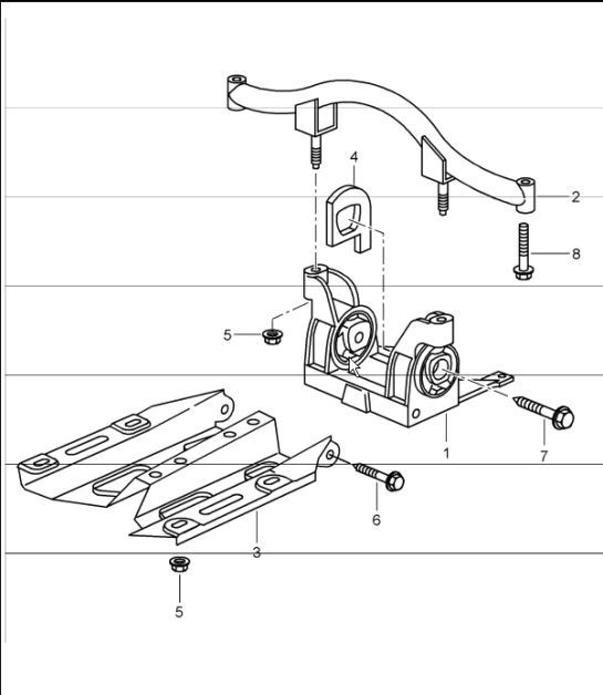 Diagram 370-00 Porsche Cayenne S 4.5L V8 2003>> Trasmissione