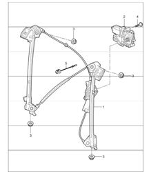 power windows 997.1 TURBO 2007-09