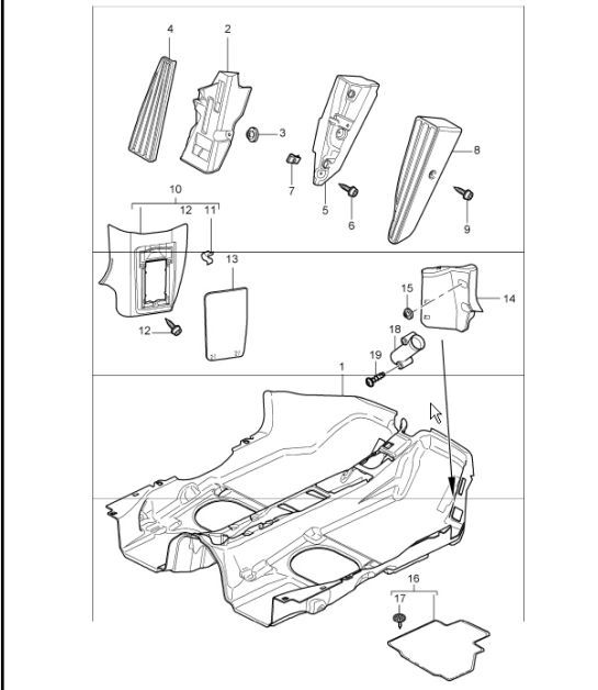 Diagram 807-02 Porsche Cayenne 3.6L 2007>> Body