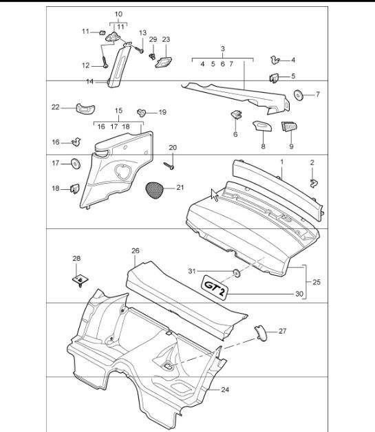 Diagram 807-05 Porsche 924S 2.5L 1988 