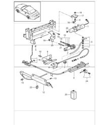 convertible top, driving mechanism and hydraulic for 997.1 TURBO 2007-09 convertible top, driving mechanism and hydraulic for 997.1 TURBO 2007-09