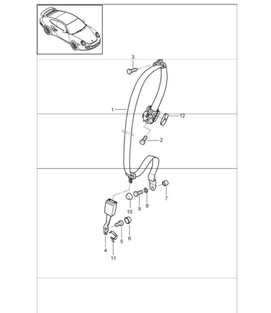Diagram 812-06 Porsche 992 Turbo Cabriolet 3.8L 