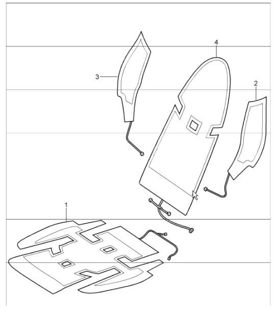 Diagram 817-28 Porsche 997 (911) MK1 2005-2008 Body