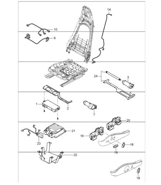Diagram 817-65 Porsche 992 Carrera 2 Cabriolet 3.0L 