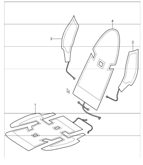 Diagram 817-67 Porsche 997 (911) MK1 2005-2008 Body