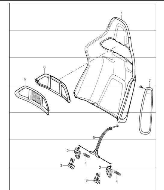 Diagram 817-68 Porsche 997 (911) MK1 2005-2008 Body
