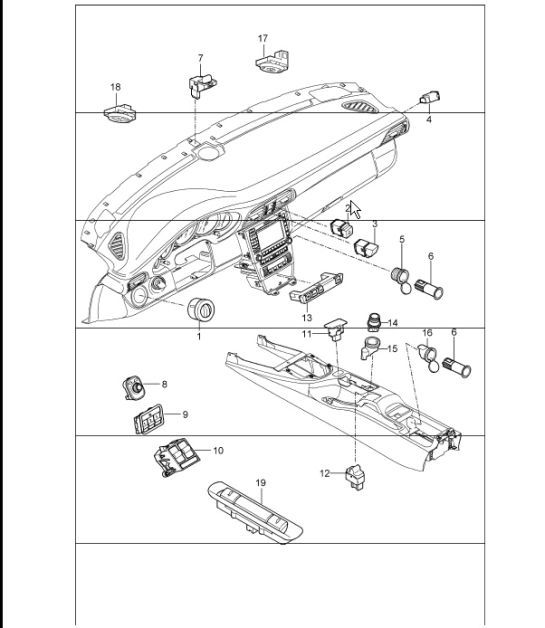 Diagram 903-05 Porsche 996 C2 3.6L 09/01-2005 Equipo eléctrico