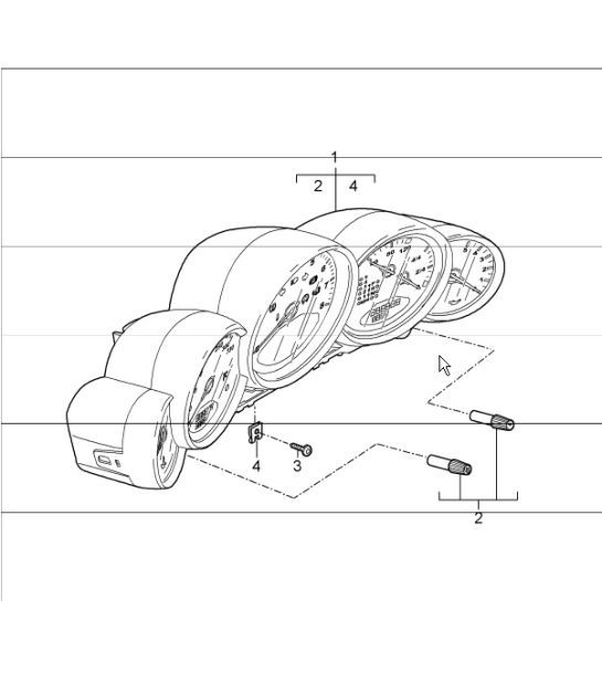 Diagram 906-02 Porsche 997 (911) MK1 2005-2008 Electrical equipment