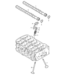 Árbol de levas - M02.2Y - 955 Cayenne 2004>> Árbol de levas - M02.2Y - 955 Cayenne 2004>>