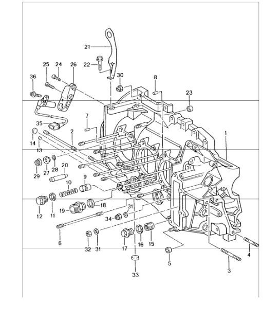 Diagram 101-05 Porsche 964 (911) C4 1989-93 Motor