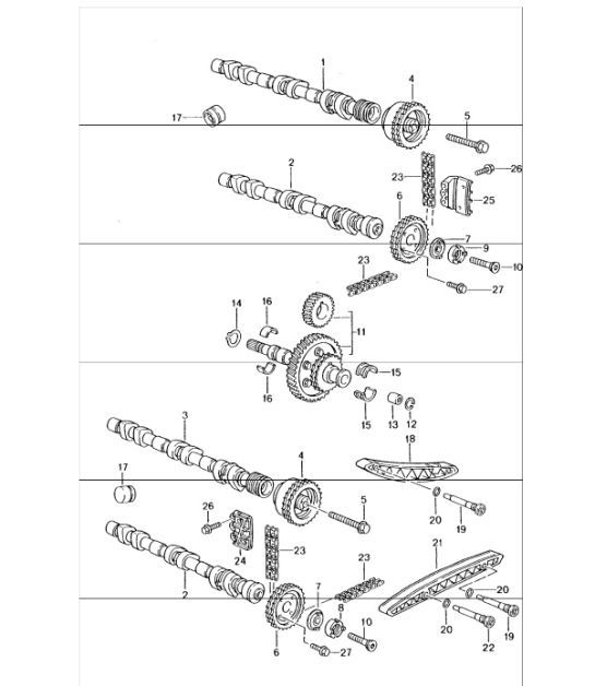 Diagram 103-15 Porsche Cayenne Turbo S E-Hybrid V8 4.0L 550Hp 