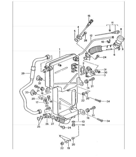 Diagram 104-05 Porsche 996 (911) (1997-2005) Engine