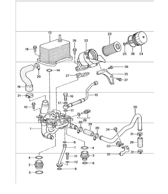 Diagram 104-10 Porsche Cayenne GTS V8 4.8L Gasolina 400 CV Motor