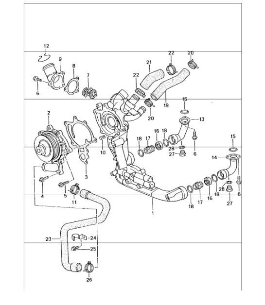 Diagram 105-00 Porsche Cayenne Turbo S 4.5L 2006>> Motor