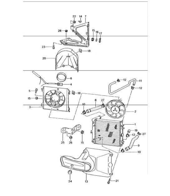 Diagram 105-15 Porsche Cayenne Turbo 4.5L 2003>> Motore