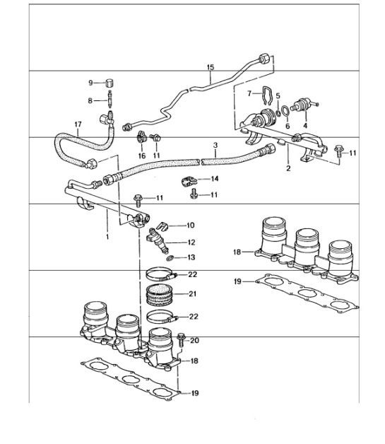 Diagram 107-05 Porsche 997 GT3 2007>> Engine