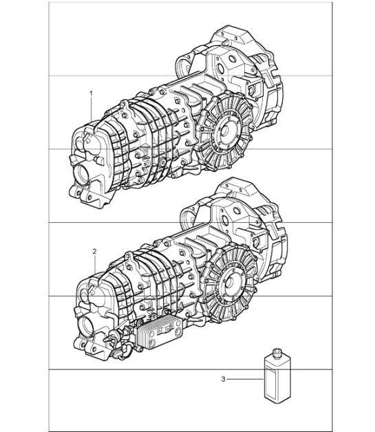 Diagram 302-00 Porsche Cayenne S 4.5L V8 2003>> Transmission