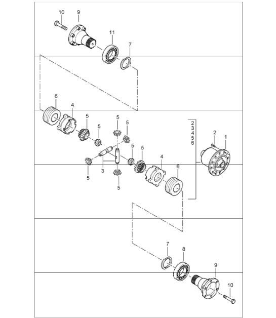 Diagram 305-05 Porsche Cayman S 3.4L 987C 2005-08 Transmission