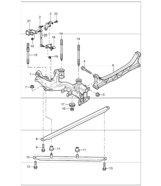 Diagram 501-01 Porsche Cayenne E-Hybrid V6 3.0L V6 340 pk 
