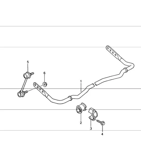 Diagram 501-03 Porsche Cayenne GTS V8 4.8L Benziner 400 PS Hinterachse