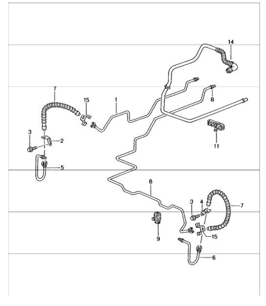 Diagram 604-15 Porsche 996 GT3 MKII 2003>> Wheels, Brakes
