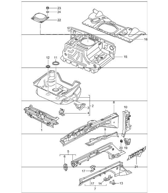 Diagram 801-10 Porsche 912E 4CYL 1976 