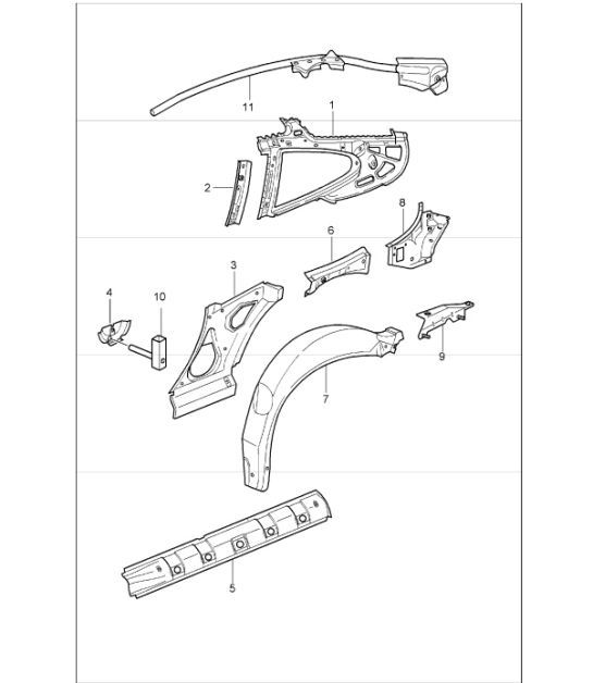 Diagram 801-50 Porsche 992 Carrera 2 3.0L 