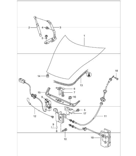 Diagram 803-00 Porsche Cayenne Turbo S V8 4.8L Benzina 550CV Carrozzeria