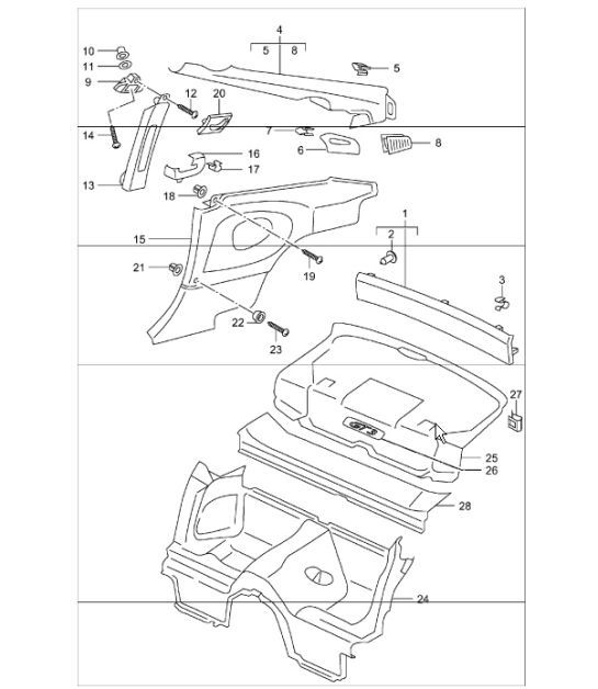 Diagram 807-05 Porsche Macan Petrol 2.0L V4 237Bhp Body