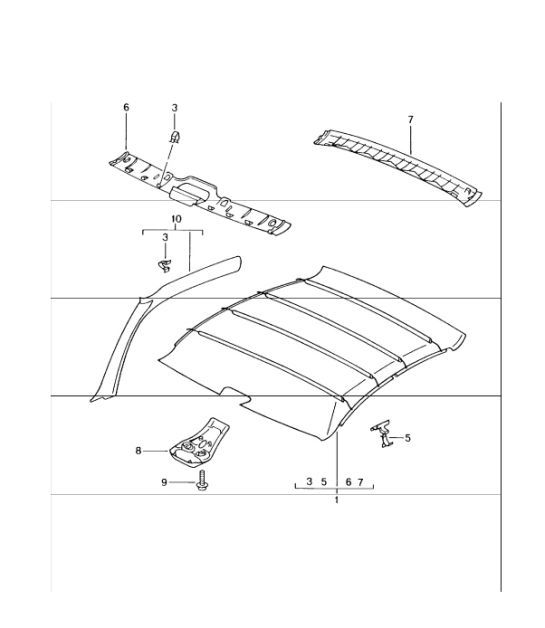 Diagram 807-08 Porsche 996 C4 3.4L 1997-08/01 Body