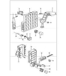 central electrical system dashboard 996 GT3-1 1999-05 central electrical system dashboard 996 GT3-1 1999-05