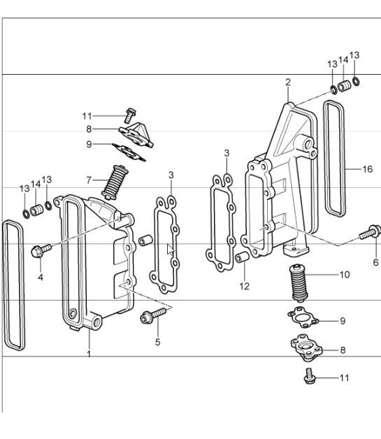 Diagram 103-06 Porsche Panamera Turbo V8 4.8L Engine