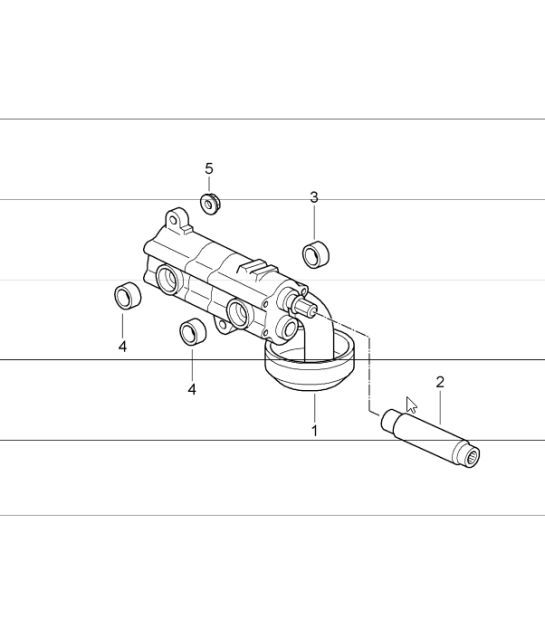 Diagram 104-01 Porsche Cayman S 3.4L 987C 2005-08 Engine