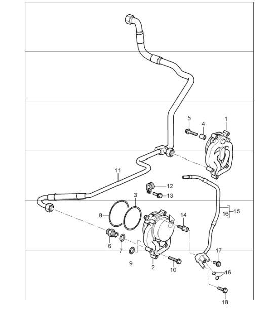 Diagram 104-20 Porsche Macan Turbo 3.6L V6 400Bhp Engine