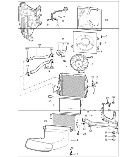Diagram 105-16 Porsche Cayenne MK3 (958) 2010-2017 Motor