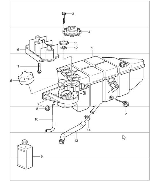 Diagram 105-20 Porsche 924 (1977-1988) Moteur