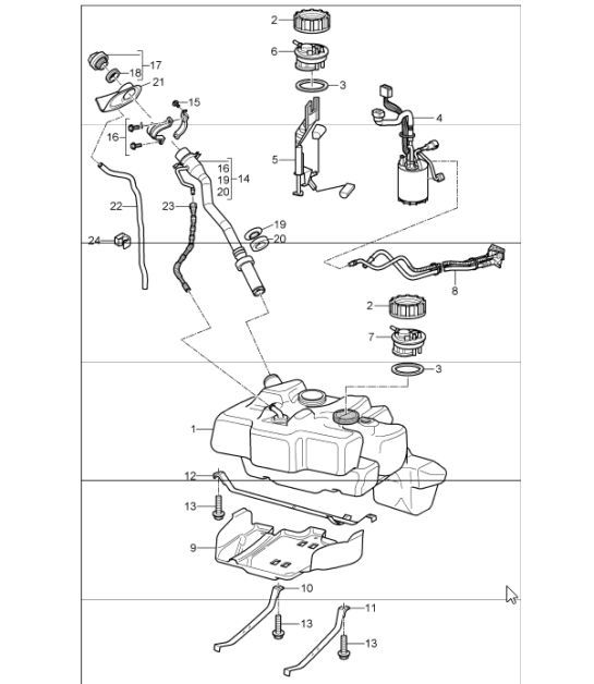 Diagram 201-01 Porsche Macan (95B) MK3 2022>> 