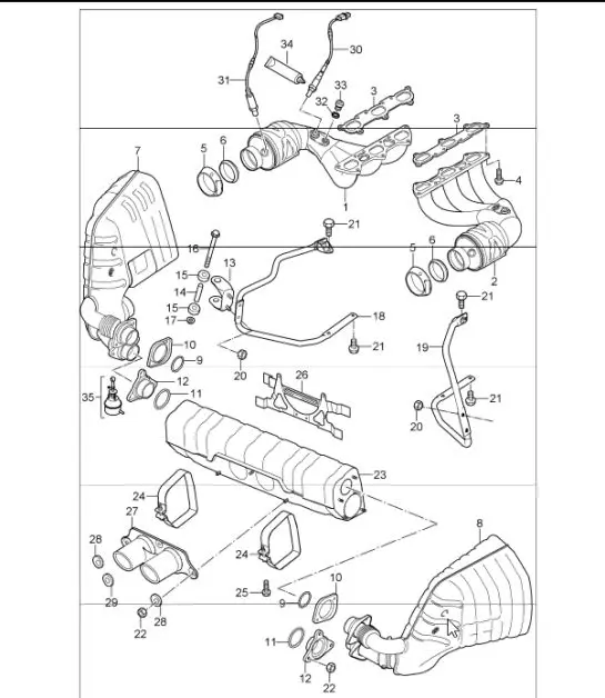 Diagram 202-01 Porsche 992 (911) Dakar 3.0L 